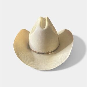 Vintage Elegant Cream Western Hat